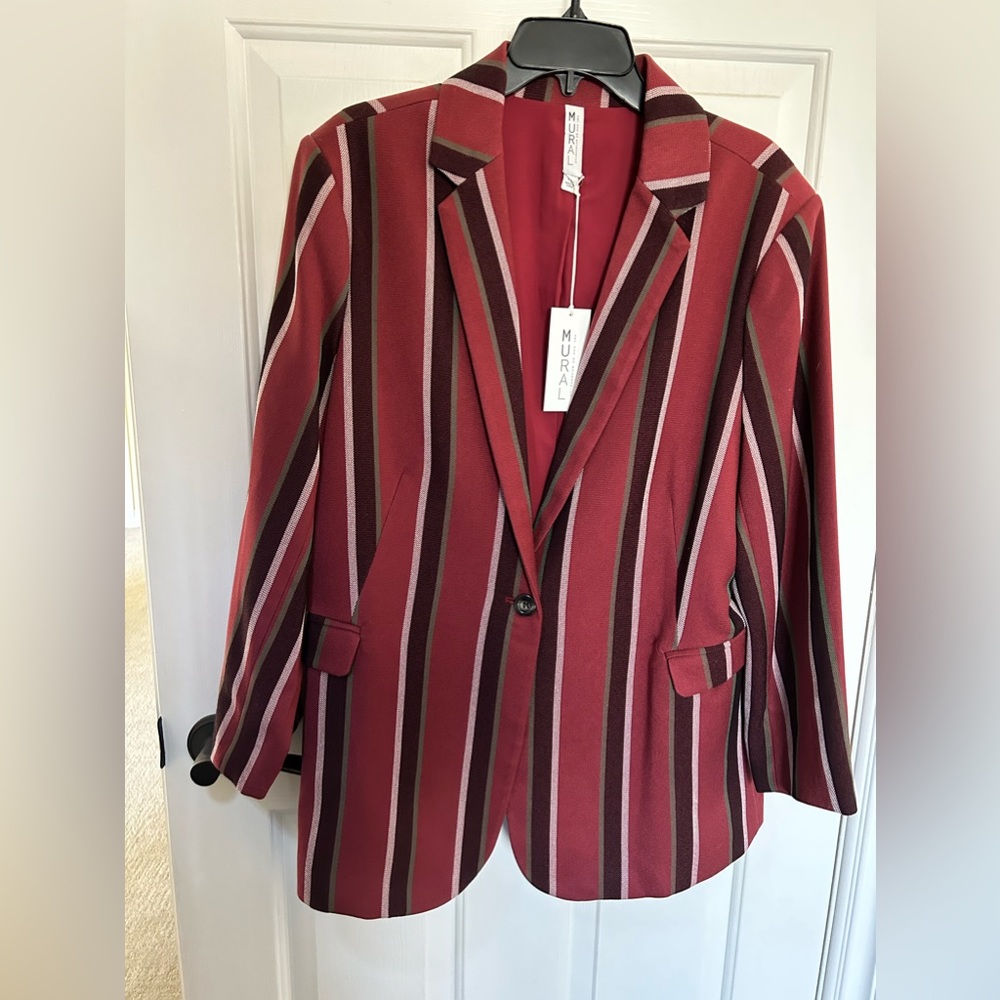 Beautiful Mural Blazer. Size XL